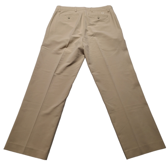 FootJoy Men's Classic Fit Straight Stretch Khaki Beige Golf Pants Size 34x30 - Picture 2 of 9
